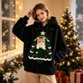 thumbnail image 3 of Christmas Pet Pouch Hoodie for Women Long Sleeve Xmas Tree Graphic Loose Flannel Pullover Sweatshirt Dog Cat Carrier Hoodie, 3 of 8