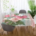thumbnail image 6 of BZSMCE Square Tablecloth Pink Hibiscus Delight Pattern Tableclothes, 6 of 9