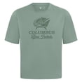 thumbnail image 2 of Men's Levelwear  Green Columbus Blue Jackets Shadow Surge Luxe Signature Knit T-Shirt, 2 of 3