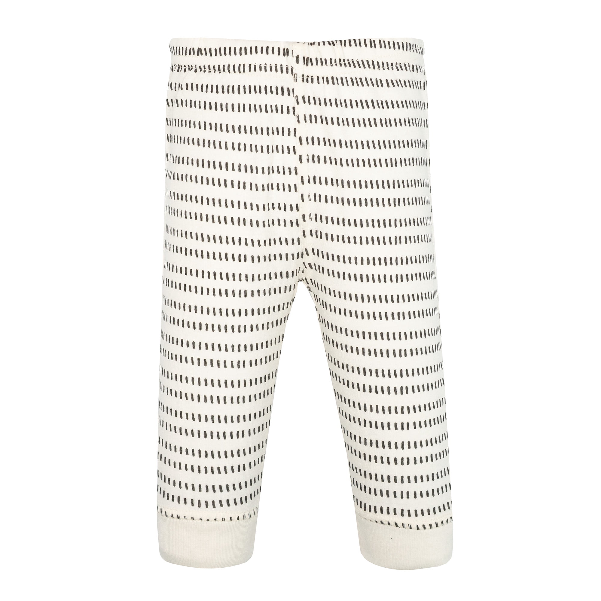 Hudson Baby Infant Cotton Pants and Leggings, Modern Neutral Stripe, 3-6 Months