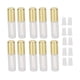 thumbnail image 1 of Tubos vacíos de brillo de labios de 1,2 ML, tubo dispensador de viaje para brillo de labios pequeño sellado transparente dorado, tubo dispensador de viaje para brillo de labios DIY, 1 of 8