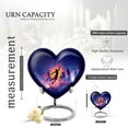 thumbnail image 2 of KARYLIZ Basketball Funeral Urn For Ashes Adult Female - Heart Shaped Cremation Memorial Urns For Human Ashes Adult Man - Decorative Burial Urns Urn For Women - Ash Holders For Mom & Dad (8inch), 2 of 2