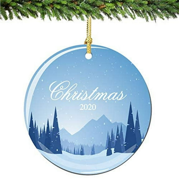 Christmas 2023 Ornament Blue Wonderland Porcelain Ornament Home Decor Ornament