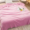 thumbnail image 4 of Hvmvliv Summer Blanket 39x59in Fleece Cooling Blanket - Soft Comfy Cooling Quilt for Hot Sleepers Lightweight Ice Comforter for All Seasons Pink, 4 of 8