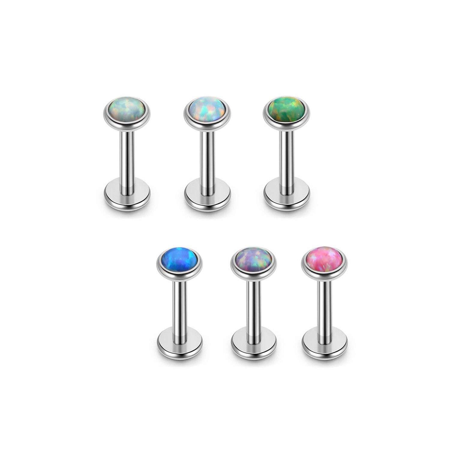 Jovivi Forward Helix Earring, 16G 8mm Tragus Cartilage Earring Stud