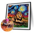 thumbnail image 2 of Cuadros Decorativos Animal bricolaje redondo completo taladro diamante pintura mosaico Rhinestone arte Ndcxsfigh Nuevos Originales, 2 of 9