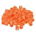 thumbnail image 1 of 150 piezas de marcadores de perchas en blanco, etiquetas, adecuadas para varillas de 3.5 mm, etiqueta de color para perchas de ropa, naranja, 1 of 6
