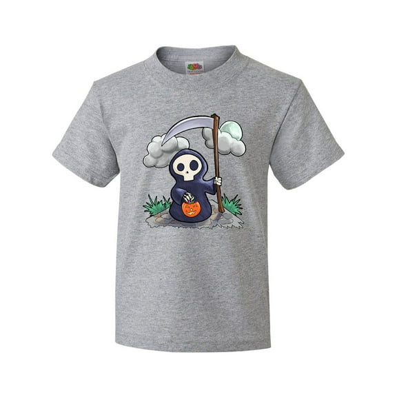 Inktastic Halloween Trick or Treating Cute Grim Reaper Youth T-Shirt