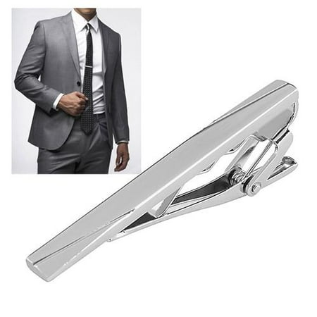 Fashion Mens Gentleman Metal Simple Necktie Clip Bar Clasp Practical Plain Style