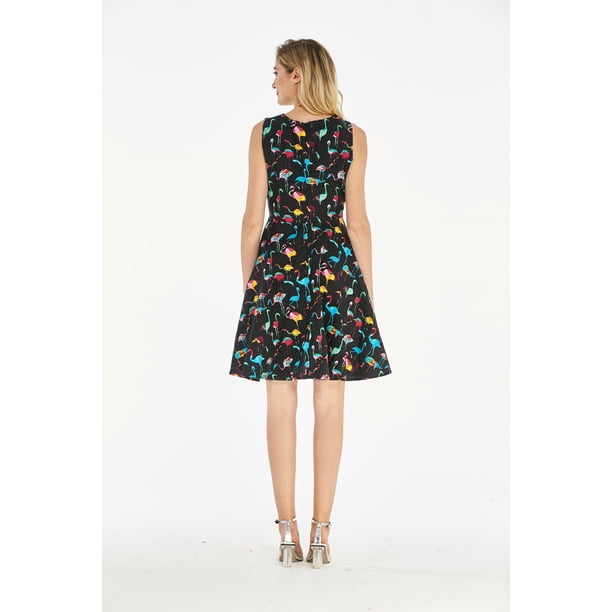 Hawaii Hangover Women's Vintage Fit and Flare Dress XL Flamingo Party -  Walmart Business Supplies