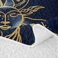 thumbnail image 5 of Homewish Univers Moon Sun Twin Quilt Set, Psychedelic Stars Twin Coverlet Set, 2-Piece 1 Bedspread and 1 Pillowcase, 5 of 7