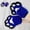 Blue Black, variant on Faux Fur Plush Furry Cat Wolf Claw Gloves,Fursuit Animal Fox Paws Mittens Halloween Cosplay Costume Accessories,Canidae Therian Paws