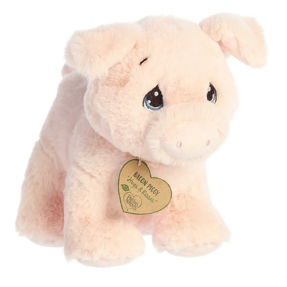 Aurora - Small Pink Precious Moments - 9" Bacon Piggy - Adorable Stuffed Animal