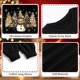 thumbnail image 4 of MecTo Women Oversized Crewneck Sweatshirt Buffalo Plaid Snowman Leopard Christmas Tree Graphic Long Sleeve Holiday Pullover Top, 4 of 9