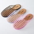 thumbnail image 3 of Roxoni Women’s Jelly Clog Sandals Breathable Mesh Slip On Lightweight Casual Summer Garden Beach Shoes, 3 of 5