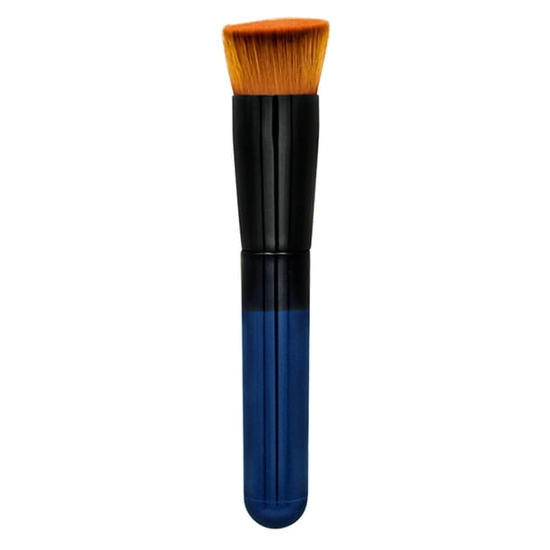Brocha plana angular para base de maquillaje con cerdas de alta densidad para difuminar crema líquida