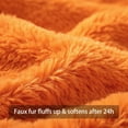 thumbnail image 5 of NestE Fall Pumpkin Decorative Pillow Covers 18x18 Set of 2, Orange Soft Plush Faux Fur Wool Farmhouse Throw Cushion Cases for Autumn Thanksgiving Holiday Home Decorations, 5 of 14