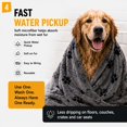 thumbnail image 4 of XL Microfiber Dog Bath Towel, 100×60CM Super Absorbent Quick-Drying Pet Grooming Towel for Small, Medium & Large Dogs and Cats, Machine Washable, 4 of 9