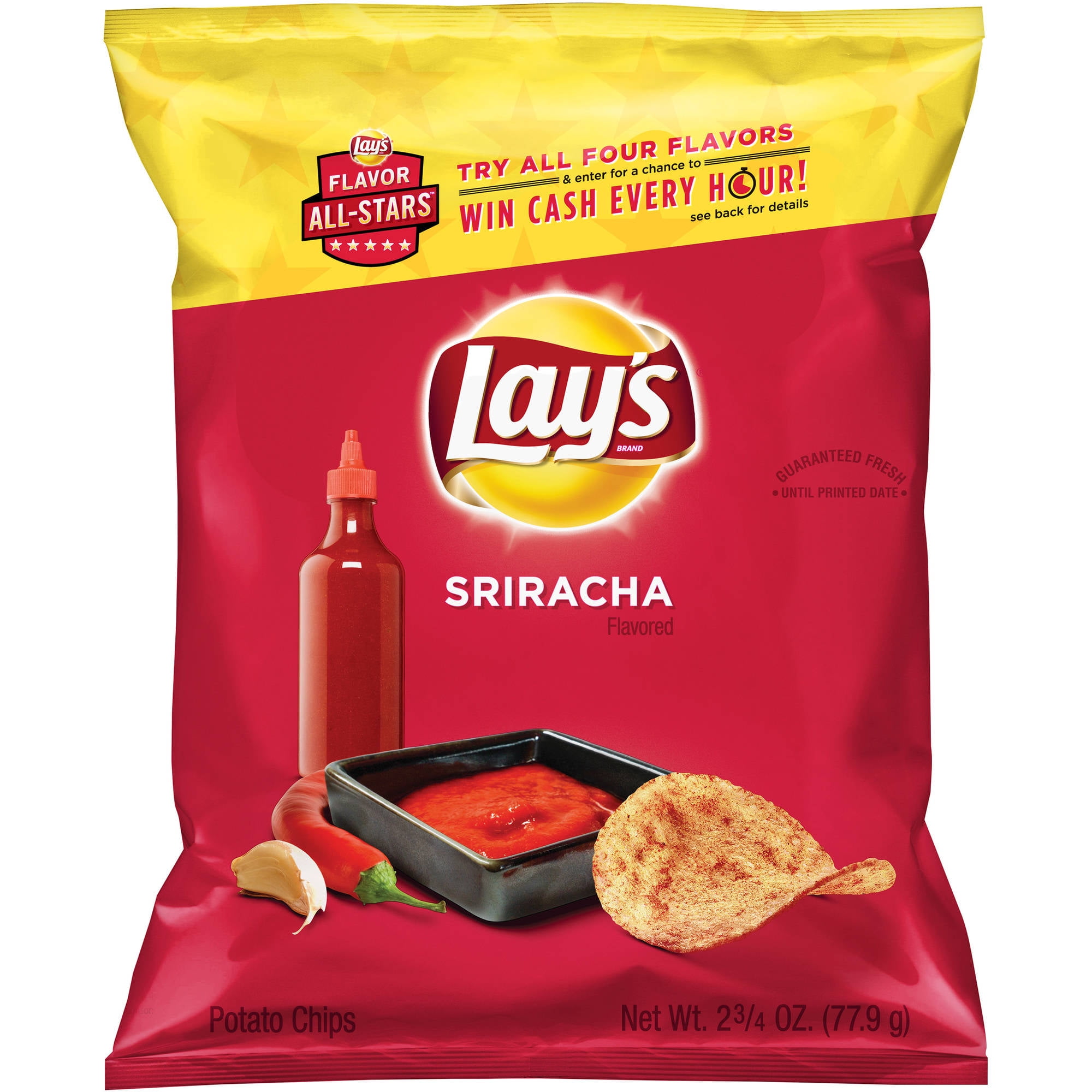 Lay S Sriracha Flavored Potato Chips 2 75 Oz Walmart Com Walmart Com