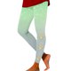 thumbnail image 1 of Gibobby Pantalones deportivos mujer Leggings de yoga ajustados con estampado navideño degradado para mujer Five(Verde,XG), 1 of 5