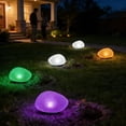 thumbnail image 7 of Solar Glass Garden Pebbles, Waterproof Glowing Stones for Pathway Yard, 7 of 7