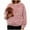 Pink, variant on Women's Funny Winter Christmas Jumper with Cat Dog Pocket, Long Sleeve Crew Neck Sweater Jumper with Pet Bag, Loose Super Soft Sweater for Autumn Winter, Pink, S