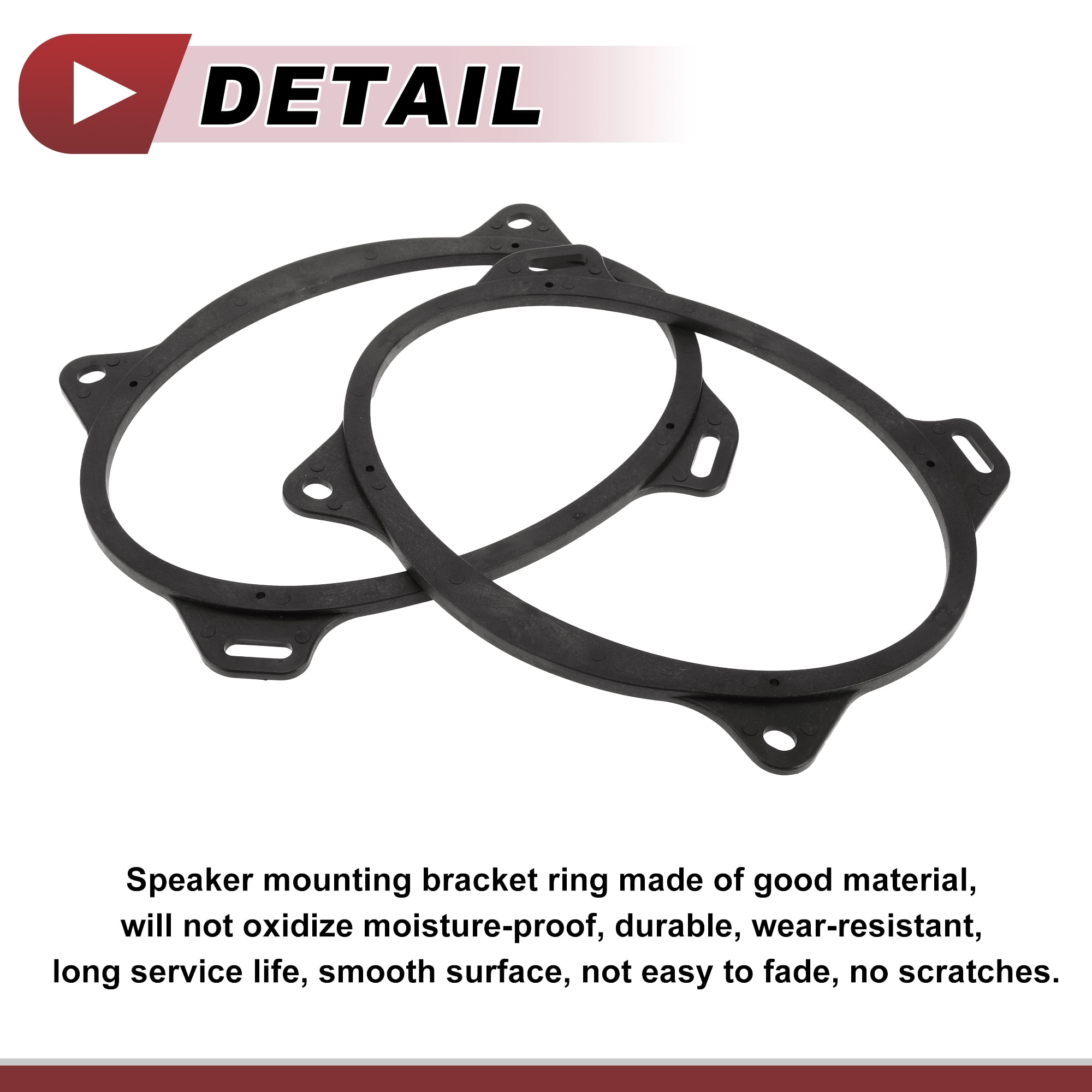 Unique Bargains 2 Pcs Audio Coaxial Speaker Spacer Ring for Toyota Camry 2002-2011