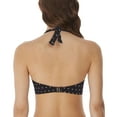 thumbnail image 2 of Freya Womens Jewel Cove Underwire Banded Halter Bikini Top, 30F, Black, 2 of 5