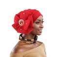 thumbnail image 3 of Sombreros de mujer de moda con capas de aire y paneles laterales con flores, sombrero indio para mujer, 3 of 4