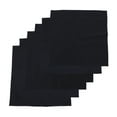 thumbnail image 1 of 6 Pcs Napperons en Tissu Style Simple pour Restaurant (Noir), 1 of 8