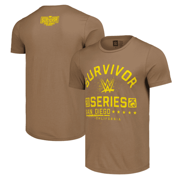Men's Brown Survivor Series 2025 San Diego Brown Collegiate T-Shirt
