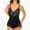 Black, variant on Shapewear for Womens, Tummy Control Snatched Waist Lace Chest Support Compression Bodysuit Khaki XL