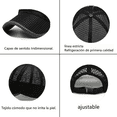 thumbnail image 2 of Gorra De Béisbol De Malla Malubero Cómoda Para Exteriores negra, 2 of 3