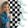 thumbnail image 3 of Blackout Kids Curtains,Black and White Checkered Pattern Childrens Insulated Curtains Set Of 2,Bedroom Essentials,Toddler Room Decor 52"x84", 3 of 5