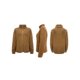 thumbnail image 5 of Abrigo de Piel Sintética para Mujer, Larga, Cuello Alto, Cremallera, Forro , Informal, Moderno Caqui XXL, 5 of 6
