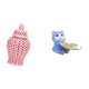 thumbnail image 5 of Tarro de cerámica para jengibre,Jarrón de cerámica con jengibre y arreglo floral,Jarrón decorativo de porcelana con tapa,Figura de oso,Bandeja para gatos Bandeja para dulces para gatos, 5 of 8