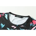thumbnail image 3 of SSLR Women's T-Shirts Printed Short Sleeve Cold Shoulder Tops, 3 of 6