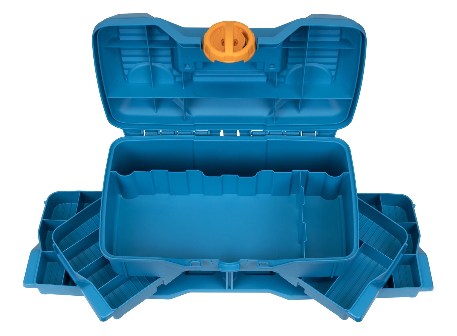 Flambeau Outdoors Fishing Tackle Storage Box 14 inches Blue with 4