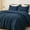 Navy Blue, variant on Ultra Soft Waffle Weave Comforter Set Twin Size, 2 Pieces Lightweight Breathable Comfy Bedding Set, Comfy Textured 1 Comforter with 1 Pillow Shams, Grey