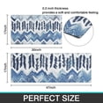 thumbnail image 7 of Blue Chevron Geometric Boho Pattern Kitchen Rugs Sets Of 2,Anti Fatigue Kitchen Mat Rugs Non Slip Washable,Decorative Kitchen Floor Mats for Kitchen,Sink,Laundry,17"x30"+17"x47", 7 of 7