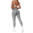 thumbnail image 2 of 3D Anti Cellulite Leggings Resistance Band Leggings Skin-Friendly Scrunch Butt Compression Legging Sculpting Yoga Fitness Pants Workout Yoga Pants Smile Contour Activewear Tights Light Ashy S, 2 of 7