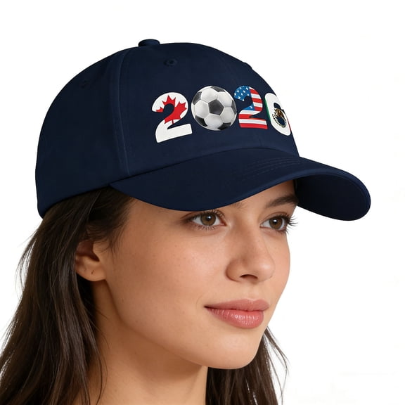 Ohmyroo 2026 Host Nations Soccer Cap Adjustable Cotton Supporter Hat For Game Day