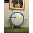 thumbnail image 3 of Handmade Nautical White/blue ship wheel Wall mirror wooden Wall Hanging Captain Boat Pirate Home/Office Decor Gift (12 Inches), 3 of 4