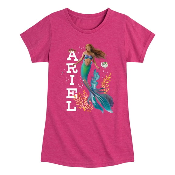 Disney - Ariel - Toddler & Youth Girls Short Sleeve Graphic T-Shirt