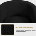 thumbnail image 5 of Yaheetech Modern Upholstered Boucle Accent Club Chair for Living Room, Black, 5 of 8