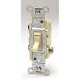 thumbnail image 2 of Leviton 15 Amp, 120 Volt, Toggle Framed 3-Way AC Quiet Switch, Residential Grade, Grounding, Quickwire Push-In & Side Wired, 1453-2I, Ivory, 2 of 2