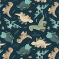 thumbnail image 3 of Flannel Going Dino Toss Blue (1yard), 3 of 3