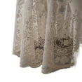 thumbnail image 3 of Lace Tablecloth Embroidered Elegant Floral Patterns Table Cloth Round Overlay Table Cover for Wedding Party Holiday Long Dinner Home Decor, 3 of 6