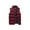 Wine_002, variant on Domuza Puffer Vest Men Sleeveless Stand Collar Padded Cotton Waistcoat Fall Winter Thermal Stylish Quilted Zipper Coat Outwear with Pocket Red XL