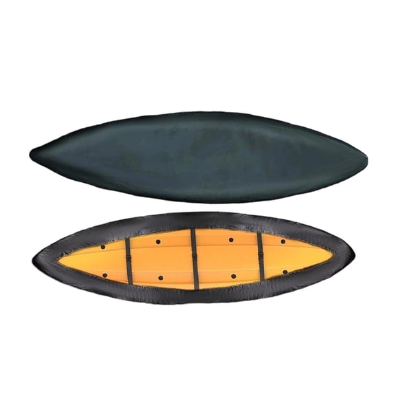 All-Weather Outdoor Kayak Protective Cover with Adjustable and Buckle for Sit-On-Top and Sit-In Kayaks – Lightweight Weather- Storage Solution for Camping and Hiking
